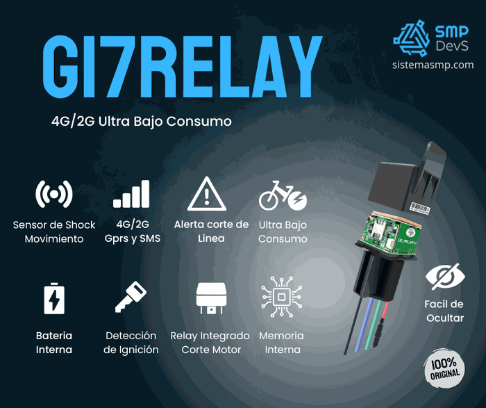 Rastreador GPS G17RELAY